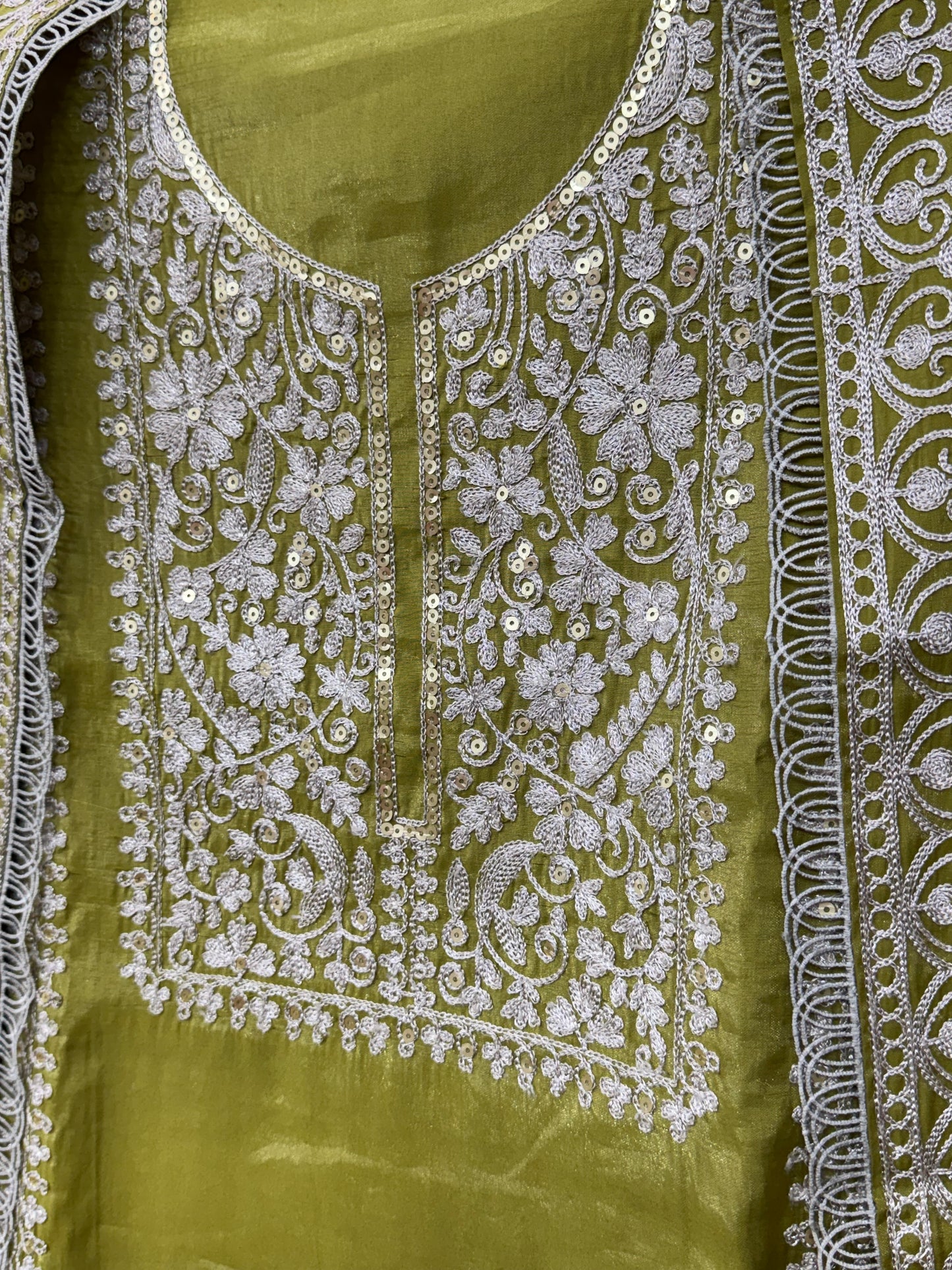 Designer Shimmer Silk Suit