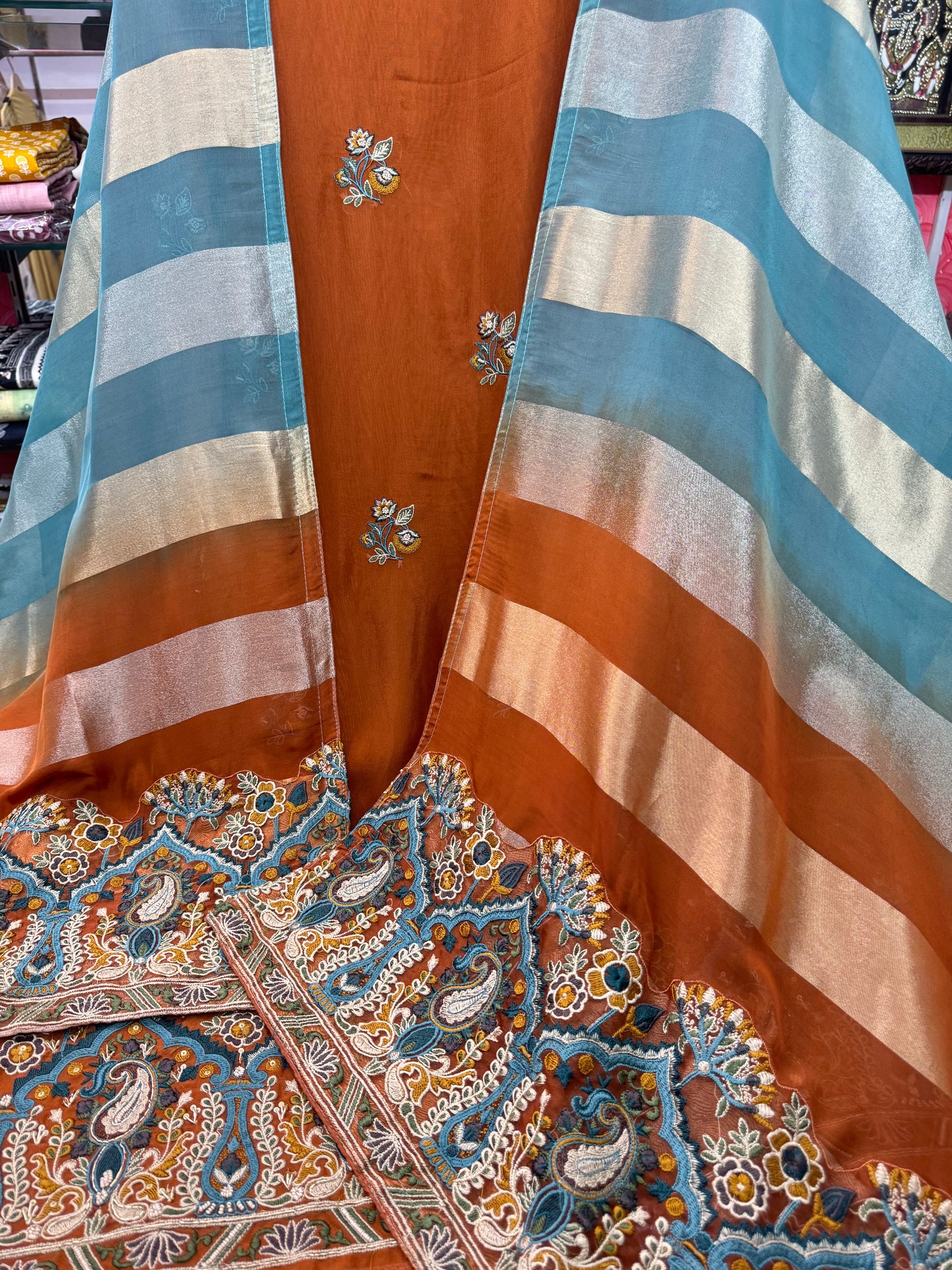 Primium Designer Organza Suit