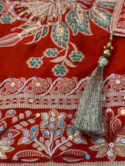 Designer Glass Silk Suit