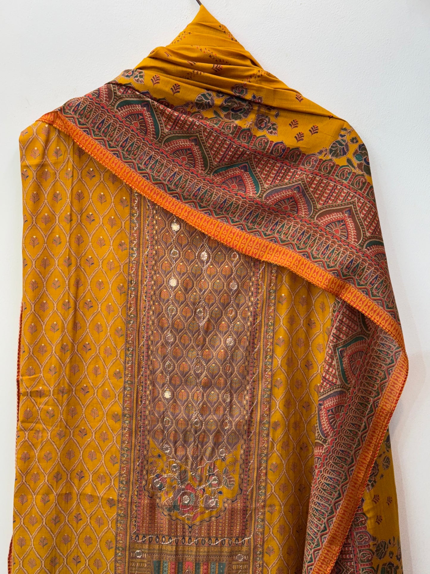 Embroidered Muslin Casual Wear Suit