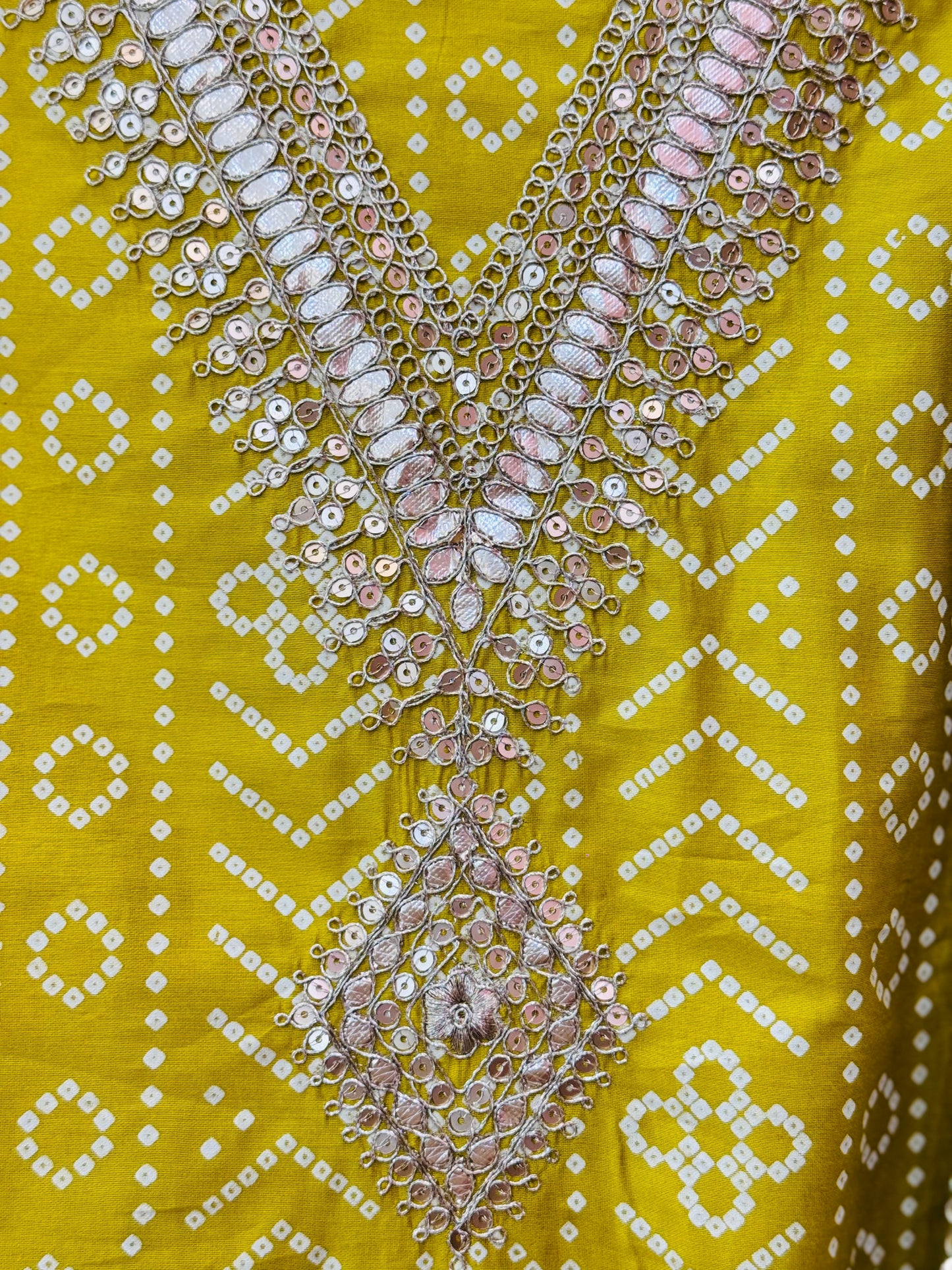 Cotton Silk Gotta Patti Work Suit