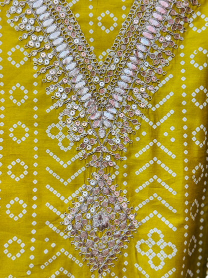 Cotton Silk Gotta Patti Work Suit