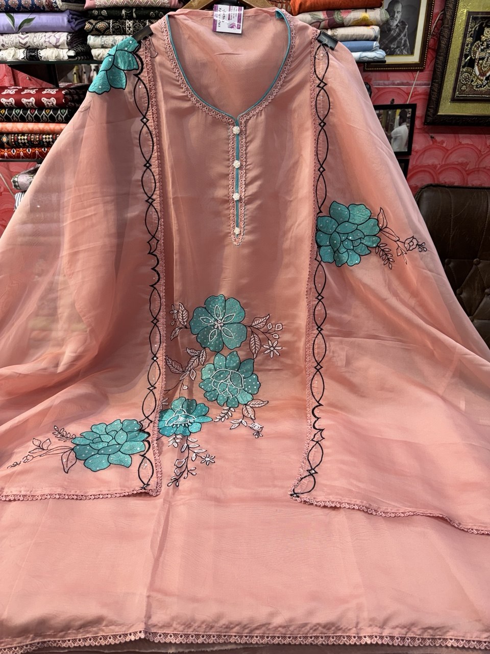 Embroidered Soft Organza