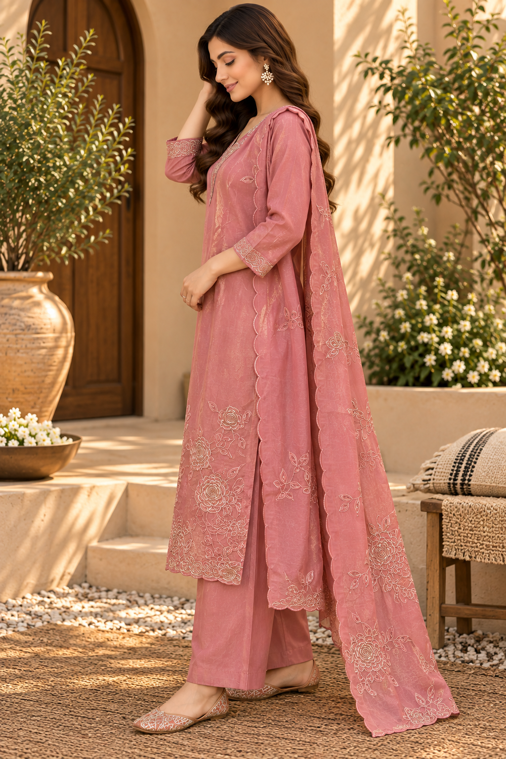 Beautiful Silk 3pc Suit Set