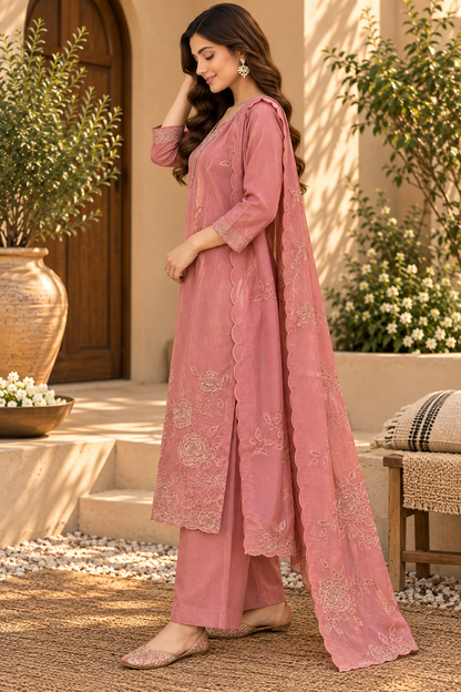 Beautiful Silk 3pc Suit Set