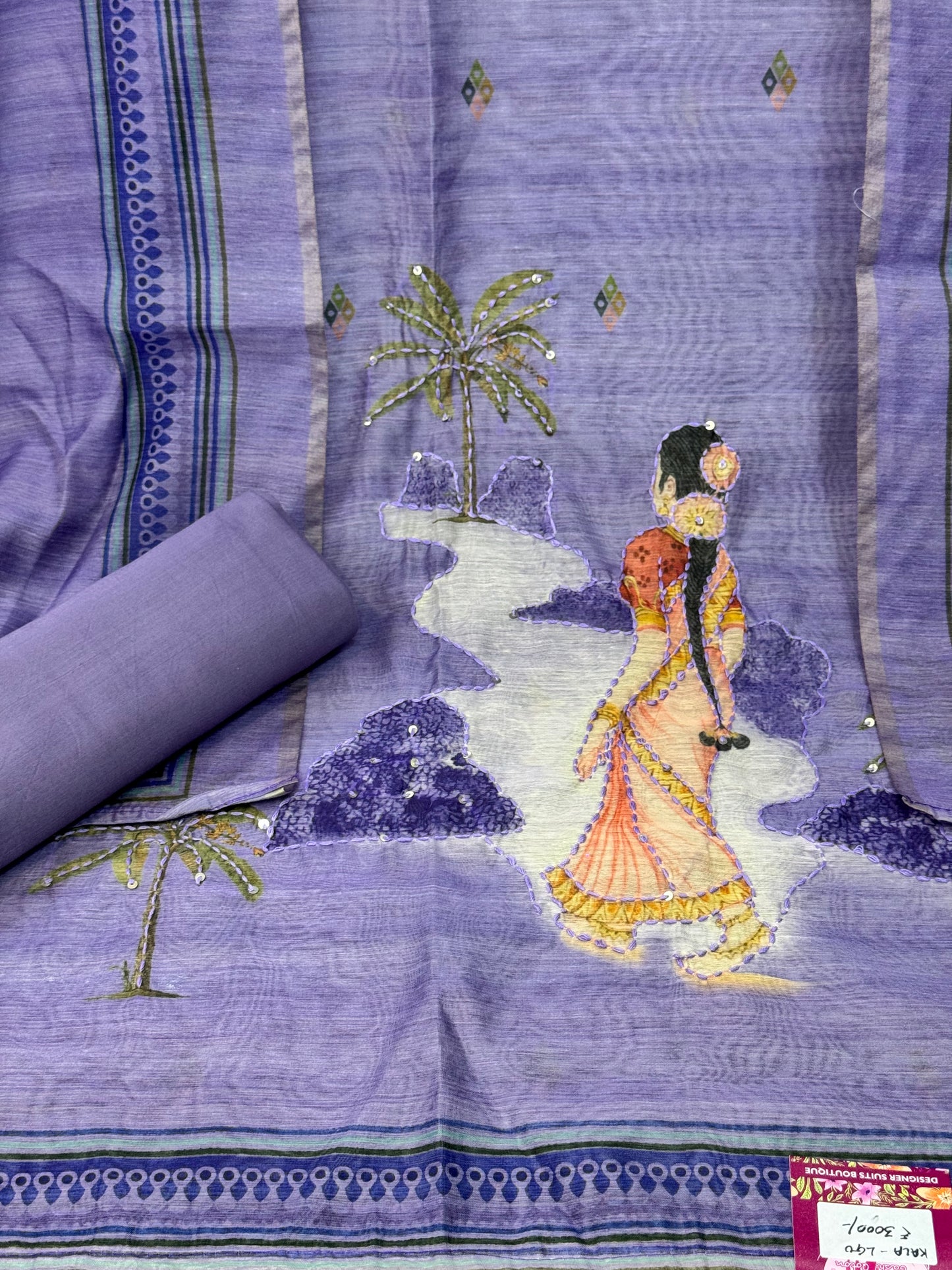 Designer Cotton Silk Suit