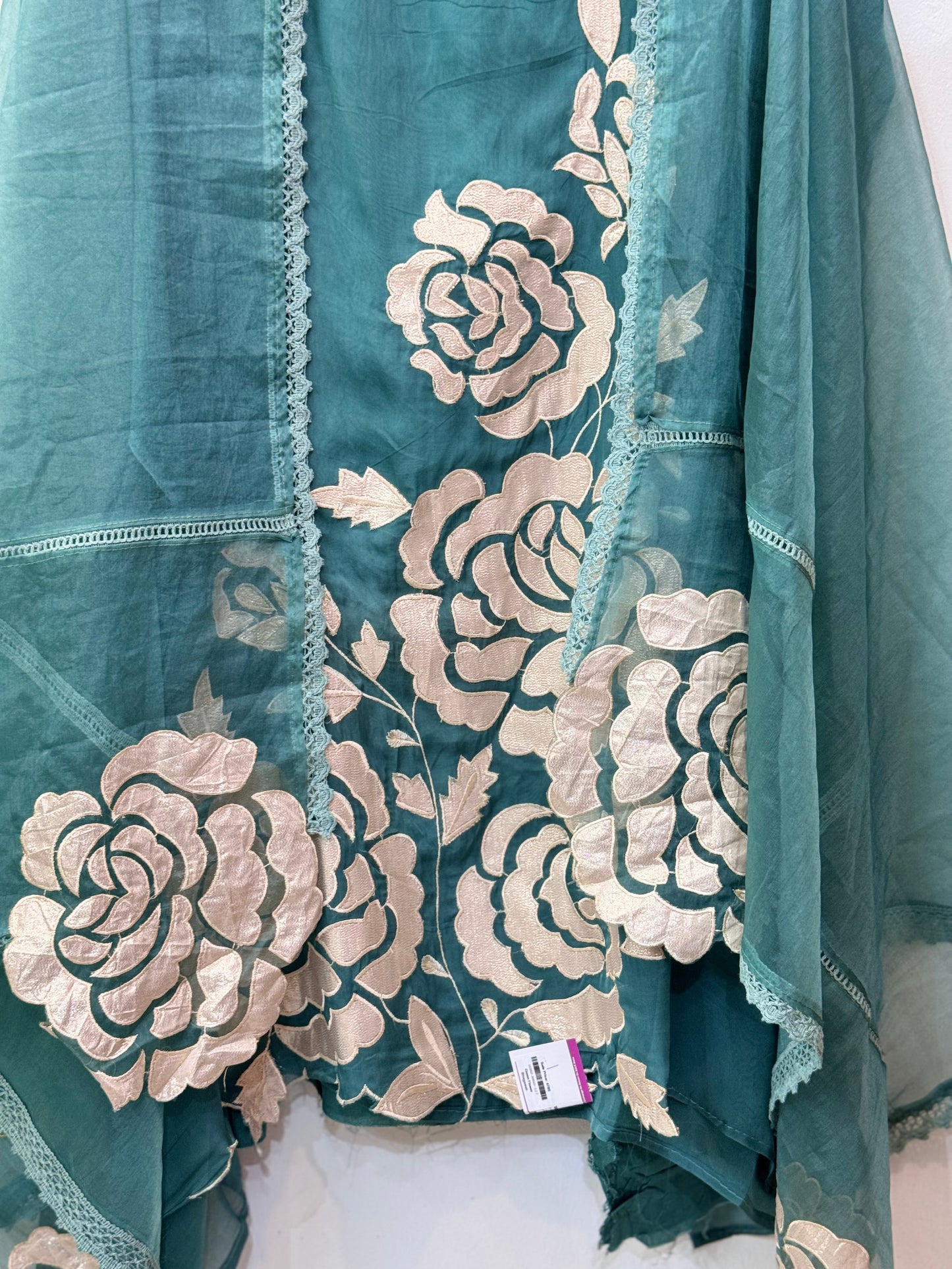 Designer Glass Organza Suit