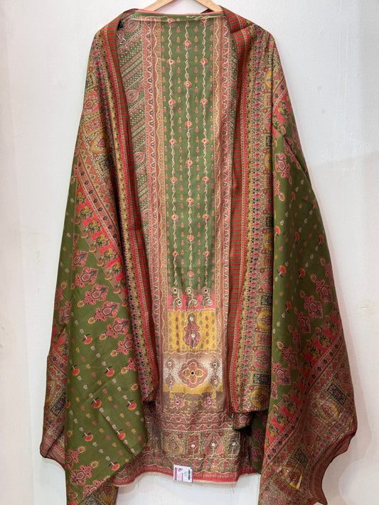 Embroidered Muslin Casual Wear Suit