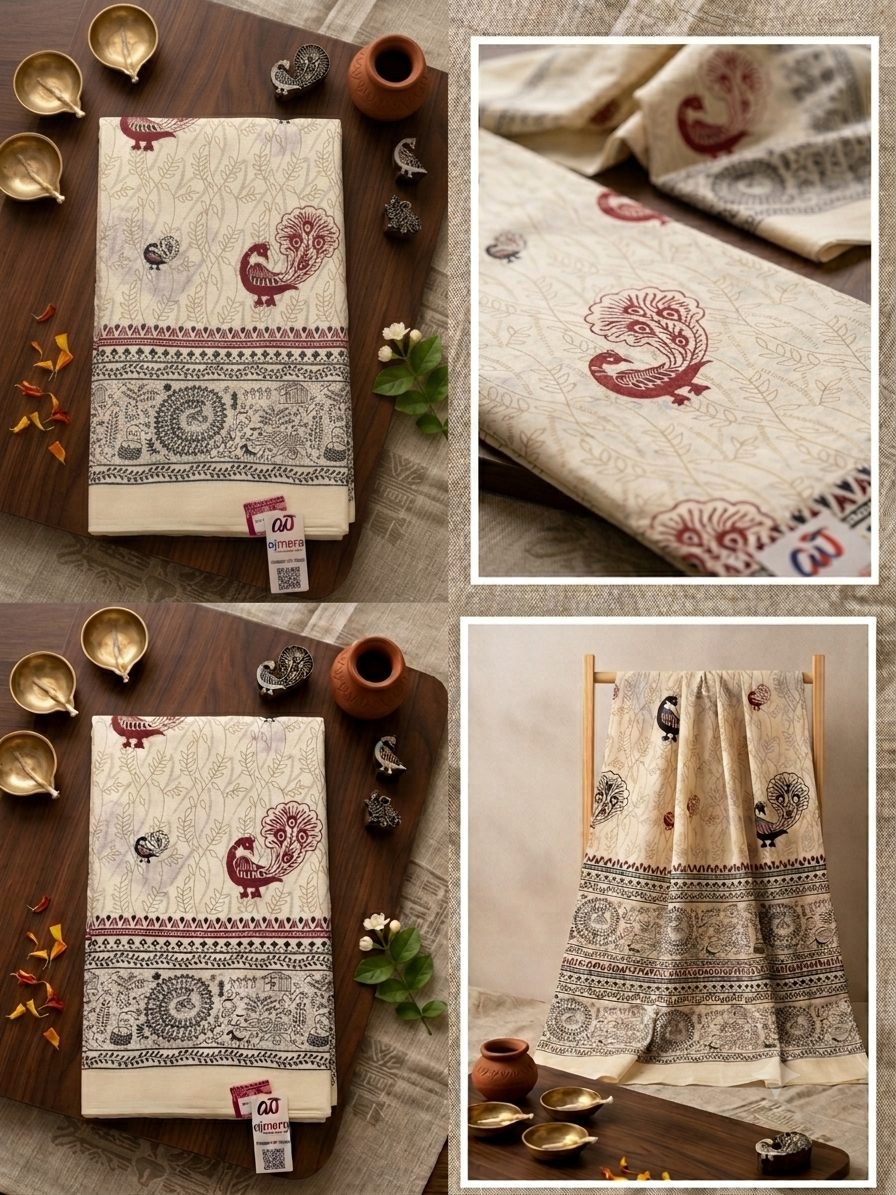Cotton Silk Printed Saree