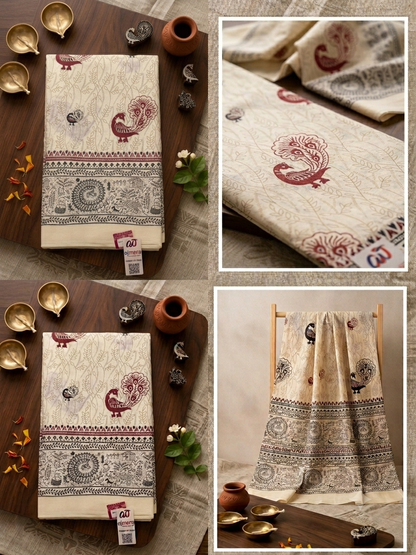 Cotton Silk Printed Saree