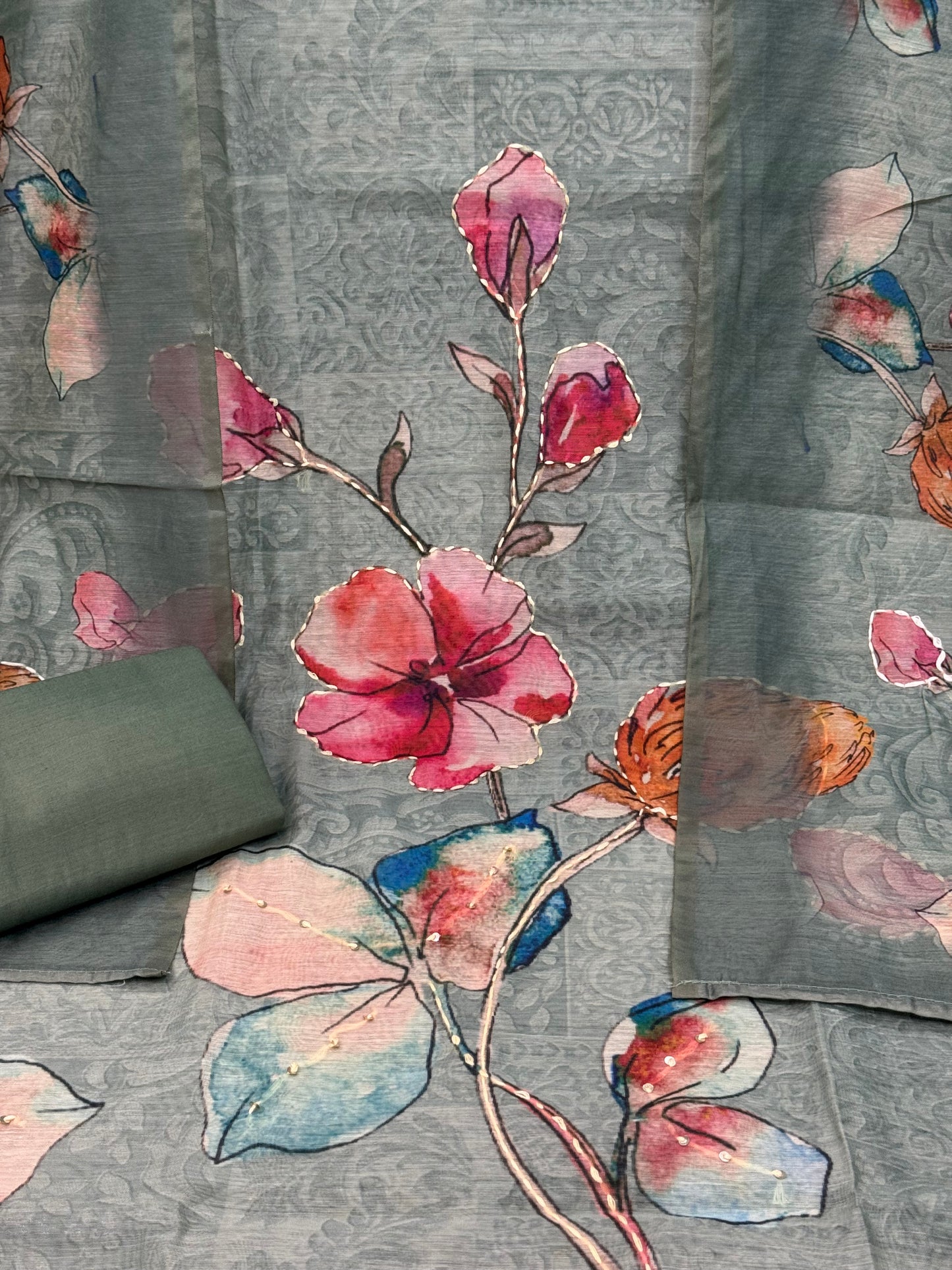 Designer Cotton Silk Suit