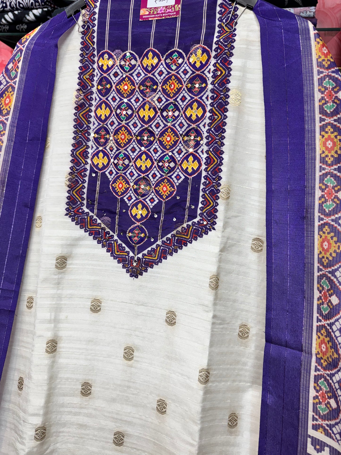 Silk Suit with Patola Print Dupatta