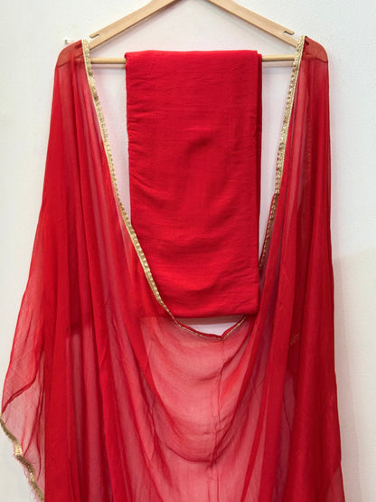 Printed & Embroidered Georgette Suit