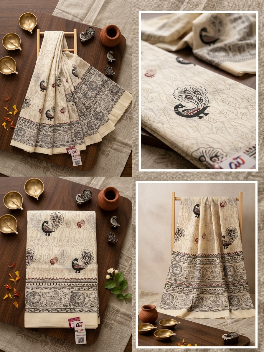 Cotton Silk Printed Saree