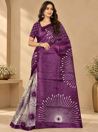 Cotton Silk Printed Saree