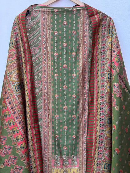 Embroidered Muslin Casual Wear Suit