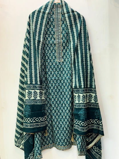 Jaipuri Gota Work Suit with mulmul Dupatta