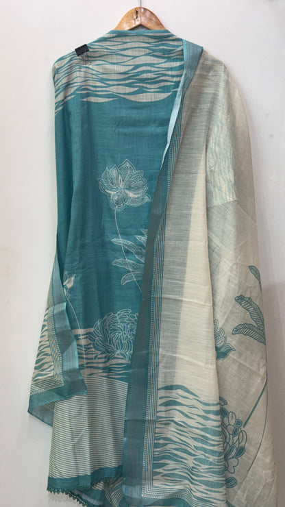 Beautiful Hand Embroidered Linen Suit