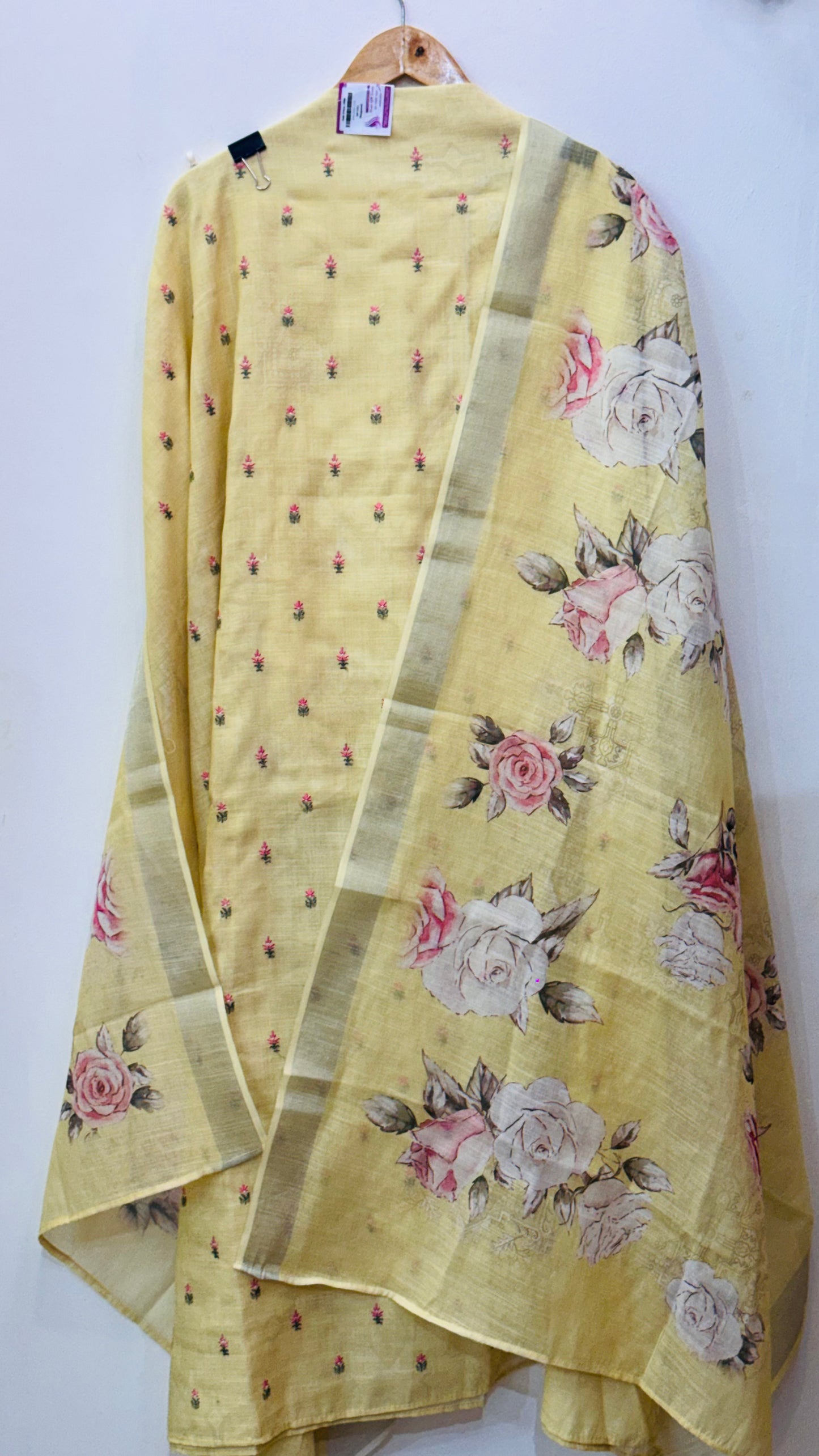 Beautiful Hand Embroidered Linen Suit