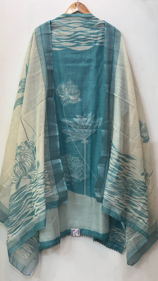 Beautiful Hand Embroidered Linen Suit