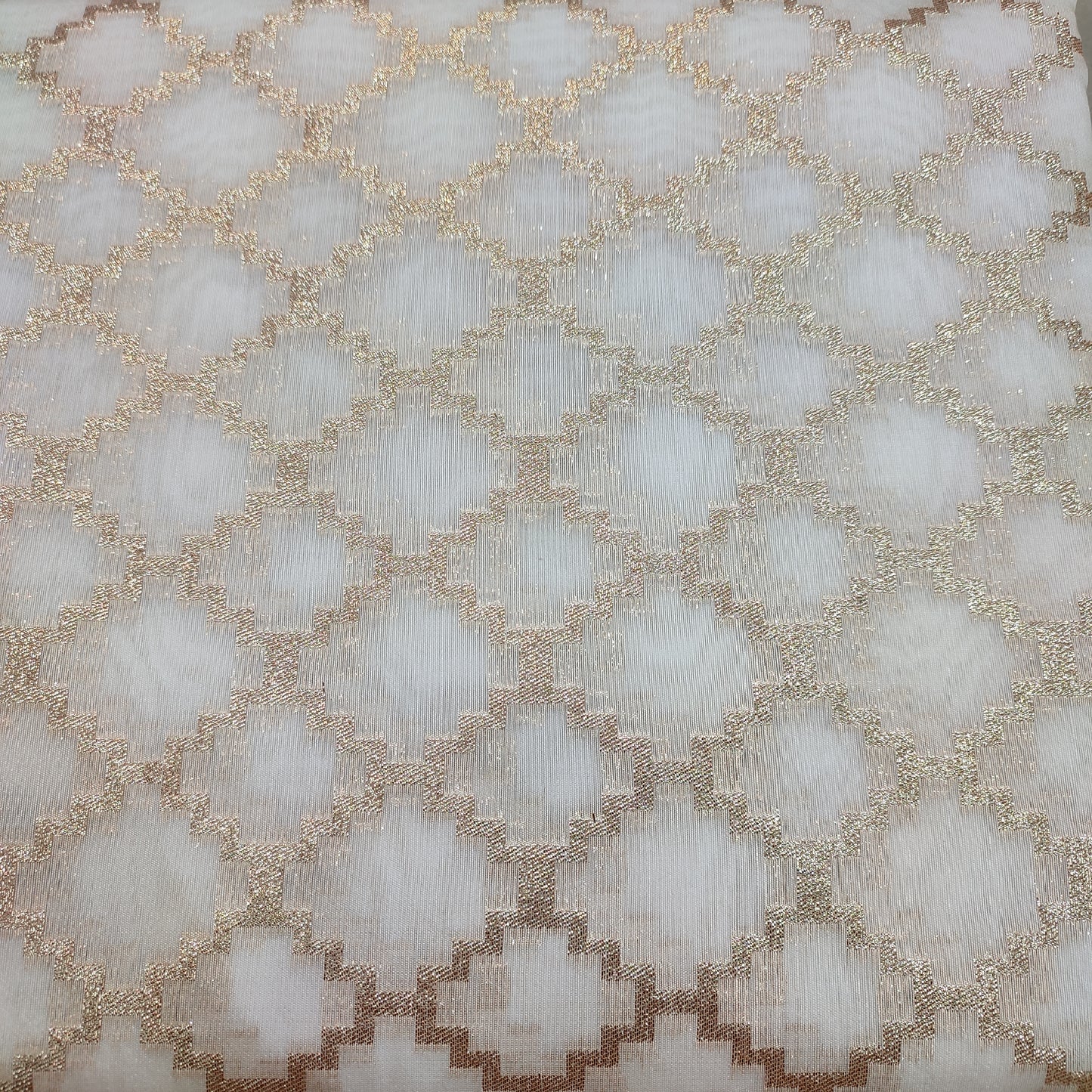 Designer Chanderi Fabric (Dyeable)
