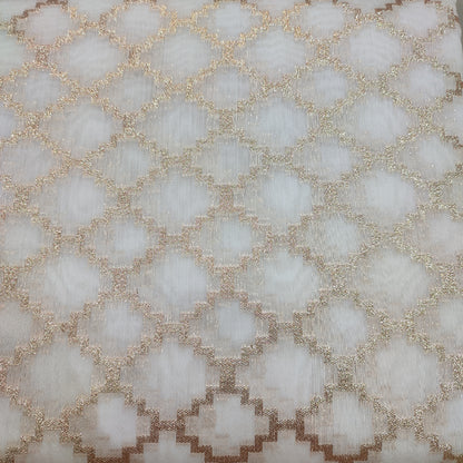 Designer Chanderi Fabric (Dyeable)