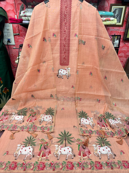 Designer Cotton Silk Suit