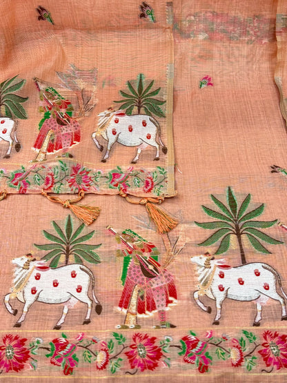 Designer Cotton Silk Suit
