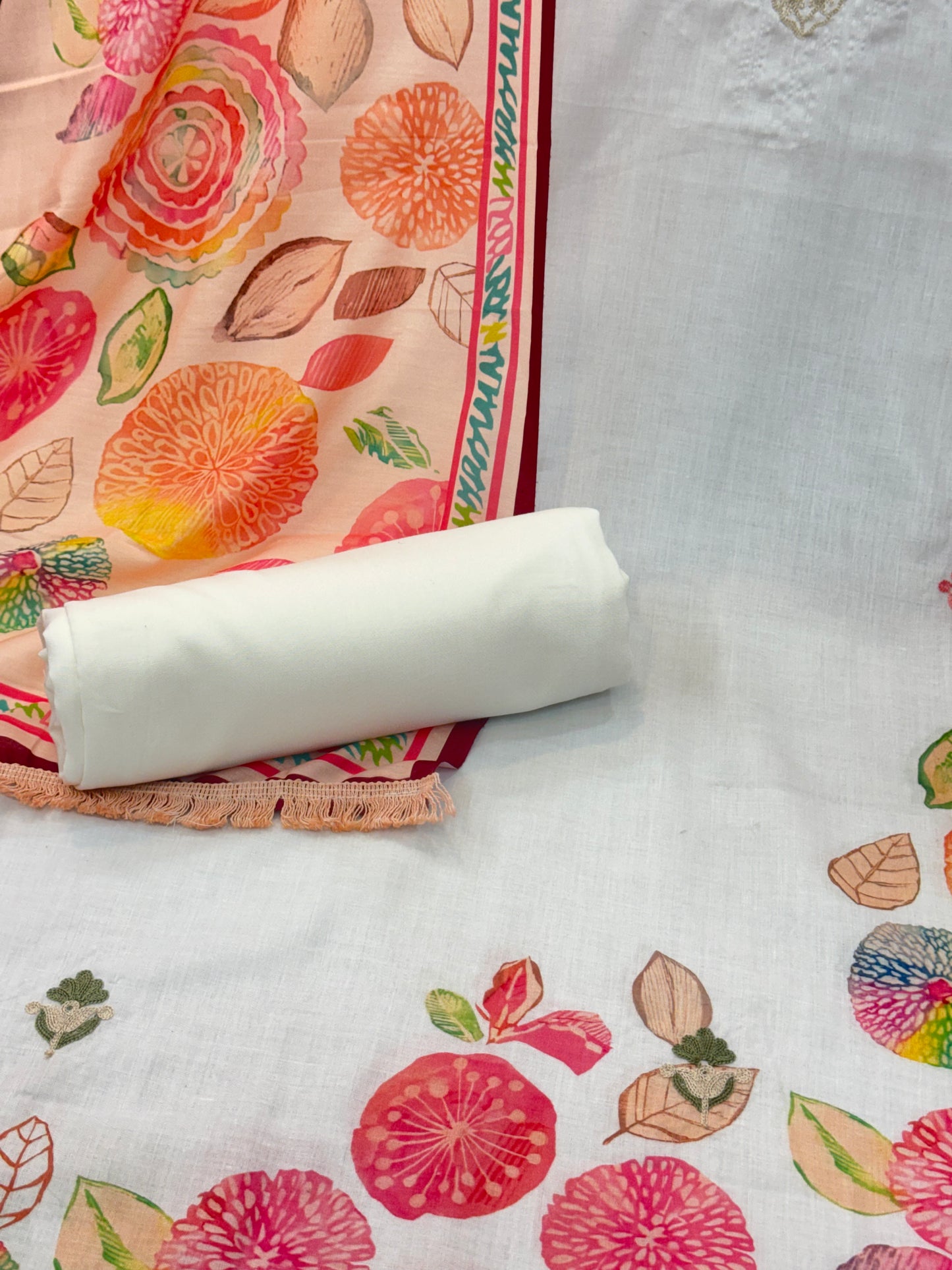 Cotton Suit with Embroidery