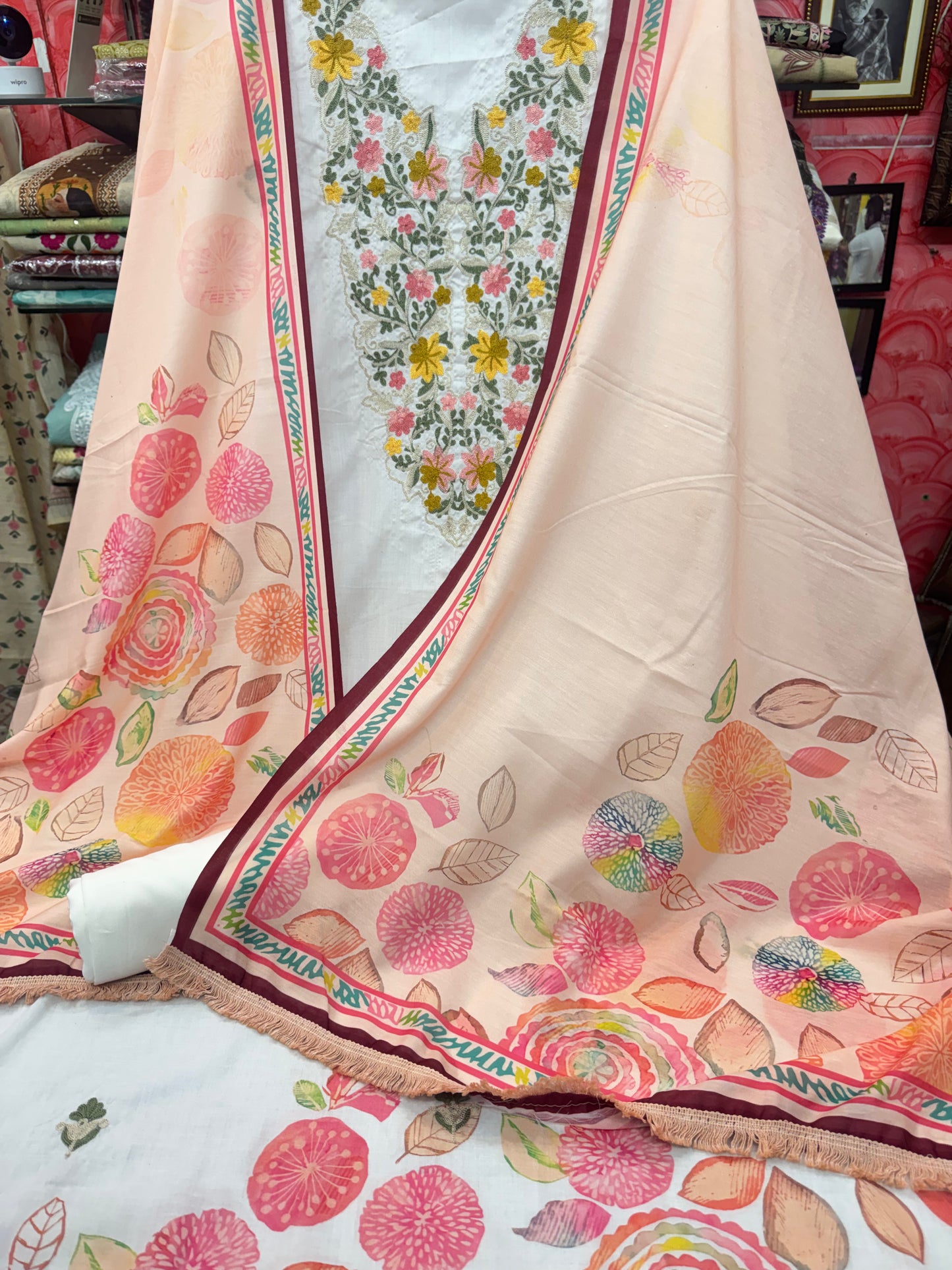 Cotton Suit with Embroidery