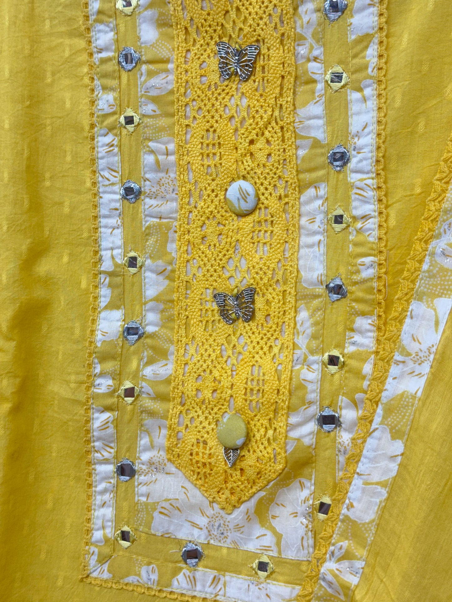 Complete Embroidered Cotton Suit